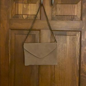 J. Crew Tan Suede Clutch